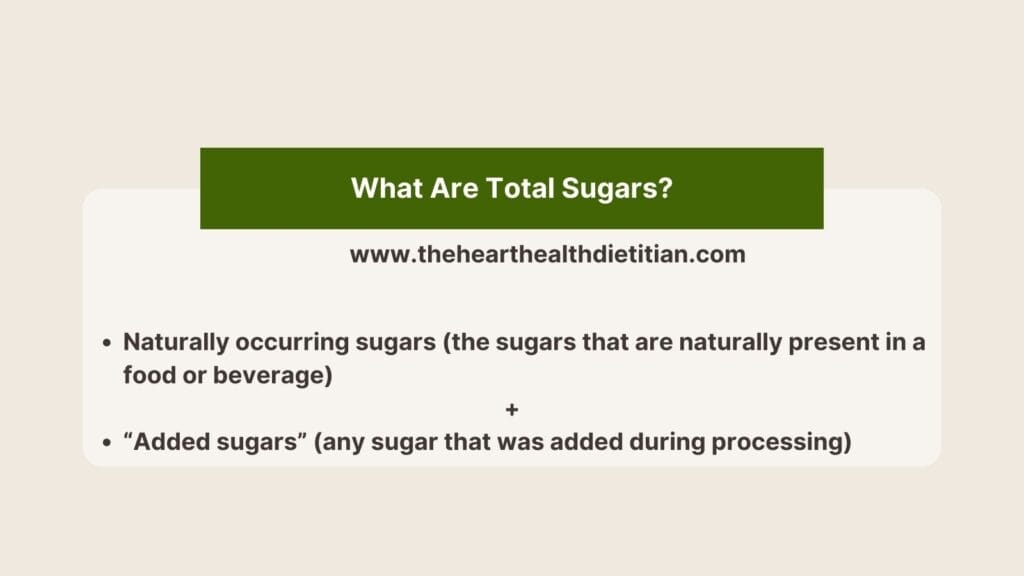 What are total sugars infographic.